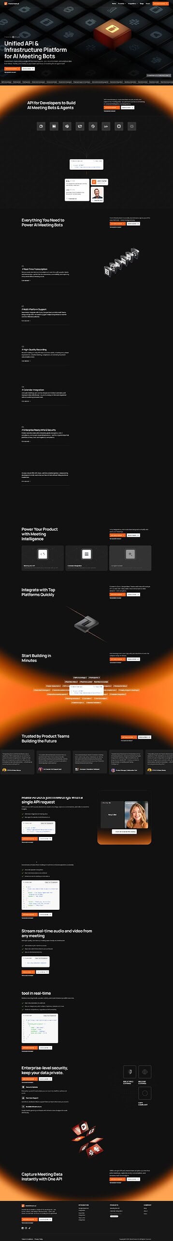 AI Meeting Bot Platform.